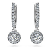 Eternity drop earrings