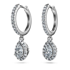 Eternity drop earrings