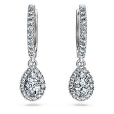 Eternity drop earrings