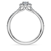 Eternity halo solitaire ring