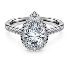 Eternity halo solitaire ring