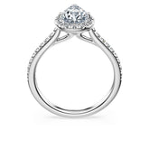 Eternity halo solitaire ring