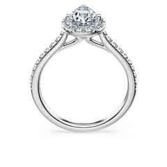 Eternity halo solitaire ring