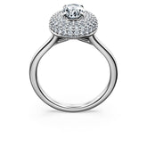 Eternity halo solitaire ring