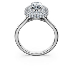 Eternity halo solitaire ring