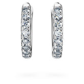 Eternity hoop earrings