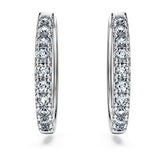 Eternity hoop earrings