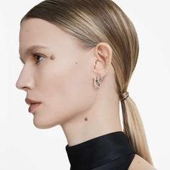 Eternity hoop earrings