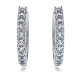 Eternity hoop earrings