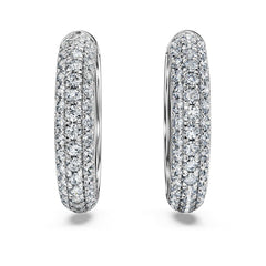 Eternity hoop earrings