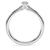 Eternity solitaire ring