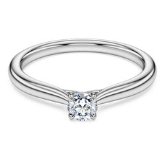 Eternity solitaire ring