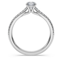 Eternity solitaire ring
