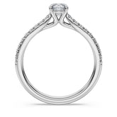 Eternity solitaire ring