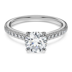 Eternity solitaire ring