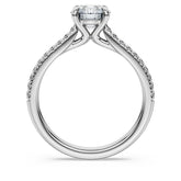Eternity solitaire ring