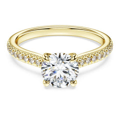 Eternity solitaire ring