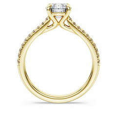 Eternity solitaire ring