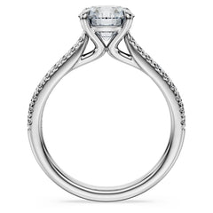 Eternity solitaire ring