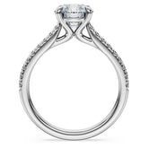 Eternity solitaire ring