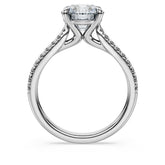 Eternity solitaire ring