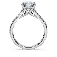 Eternity solitaire ring