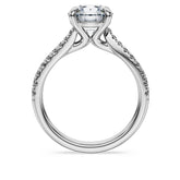 Eternity solitaire ring