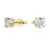 Eternity solitaire stud earrings