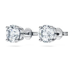 Eternity solitaire stud earrings