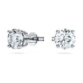 Eternity solitaire stud earrings