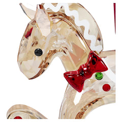 Holiday Cheers Gingerbread Rocking Horse Ornament