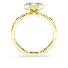 Octagon bezel ring