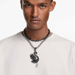 Swan choker and brooch