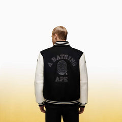 A BATHING APE® Shark Hooded Varsity Jacket