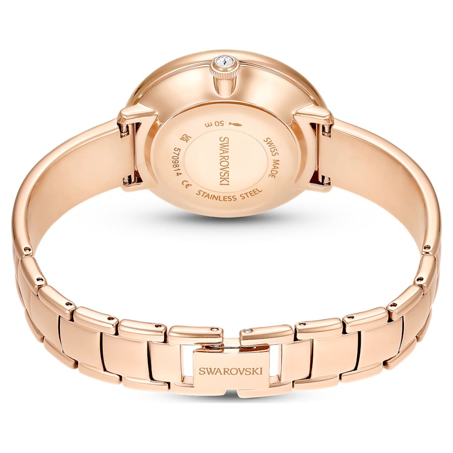 Crystalline bangle watch