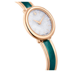 Crystalline bangle watch