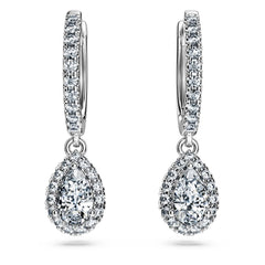 Eternity drop earrings