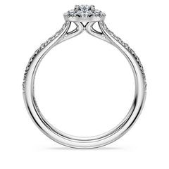 Eternity halo solitaire ring