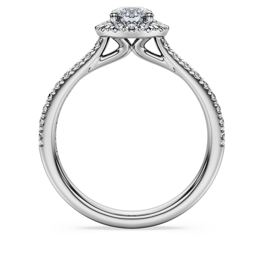 Eternity halo solitaire ring
