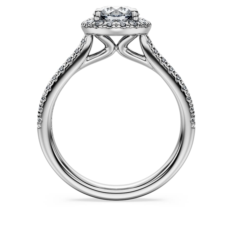 Eternity halo solitaire ring
