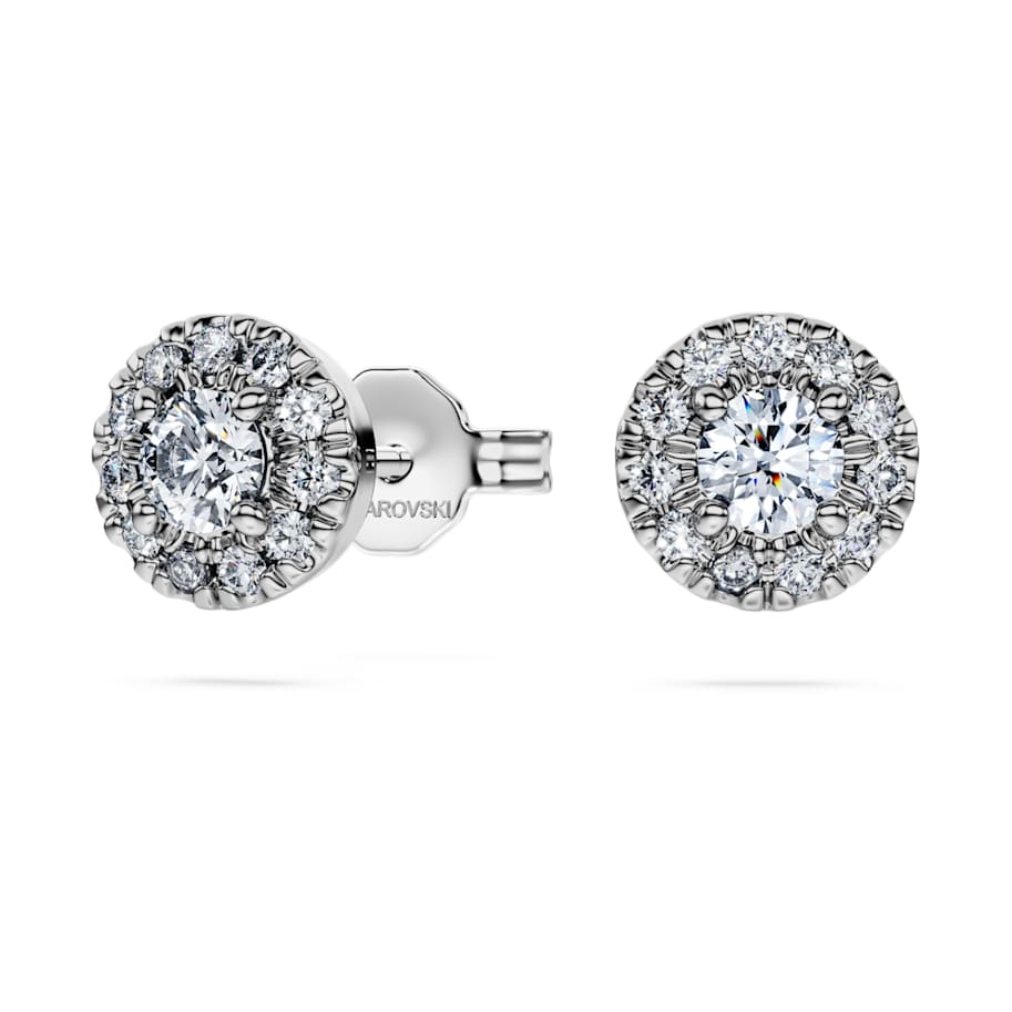 Eternity halo stud earrings