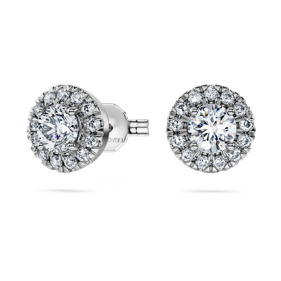 Eternity halo stud earrings