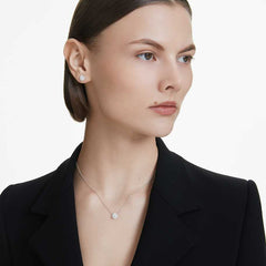 Eternity halo stud earrings