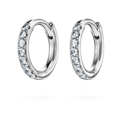 Eternity hoop earrings