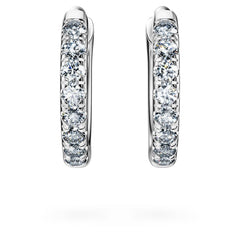 Eternity hoop earrings