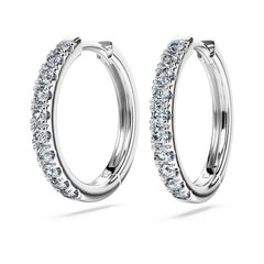 Eternity hoop earrings