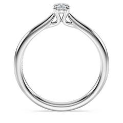 Eternity solitaire ring