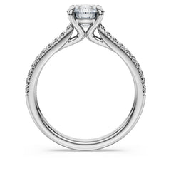 Eternity solitaire ring