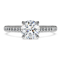 Eternity solitaire ring