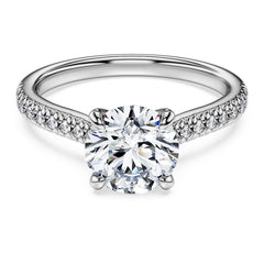Eternity solitaire ring